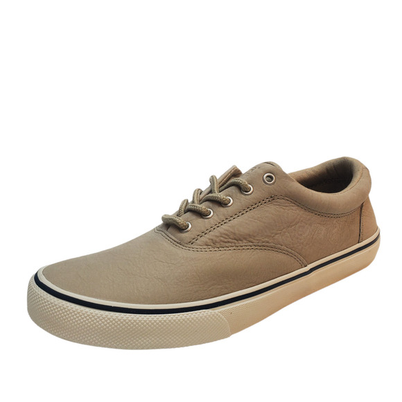 Sperry Men's Casual Shoes Striper II CVO Lace Up Comfort Sneakers 8.5M Oatmeal - Picture 1 of 7